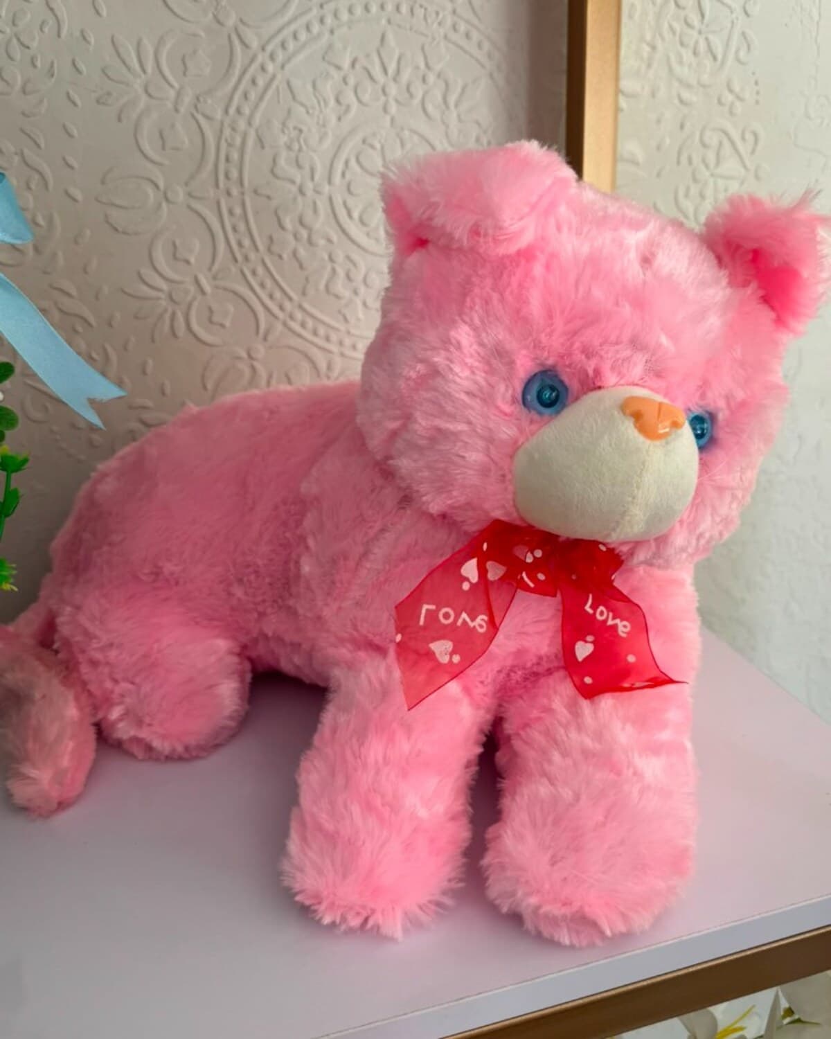 Pink Talking Cat fresh flower bouquet by Phool Pattiyan Lahore
