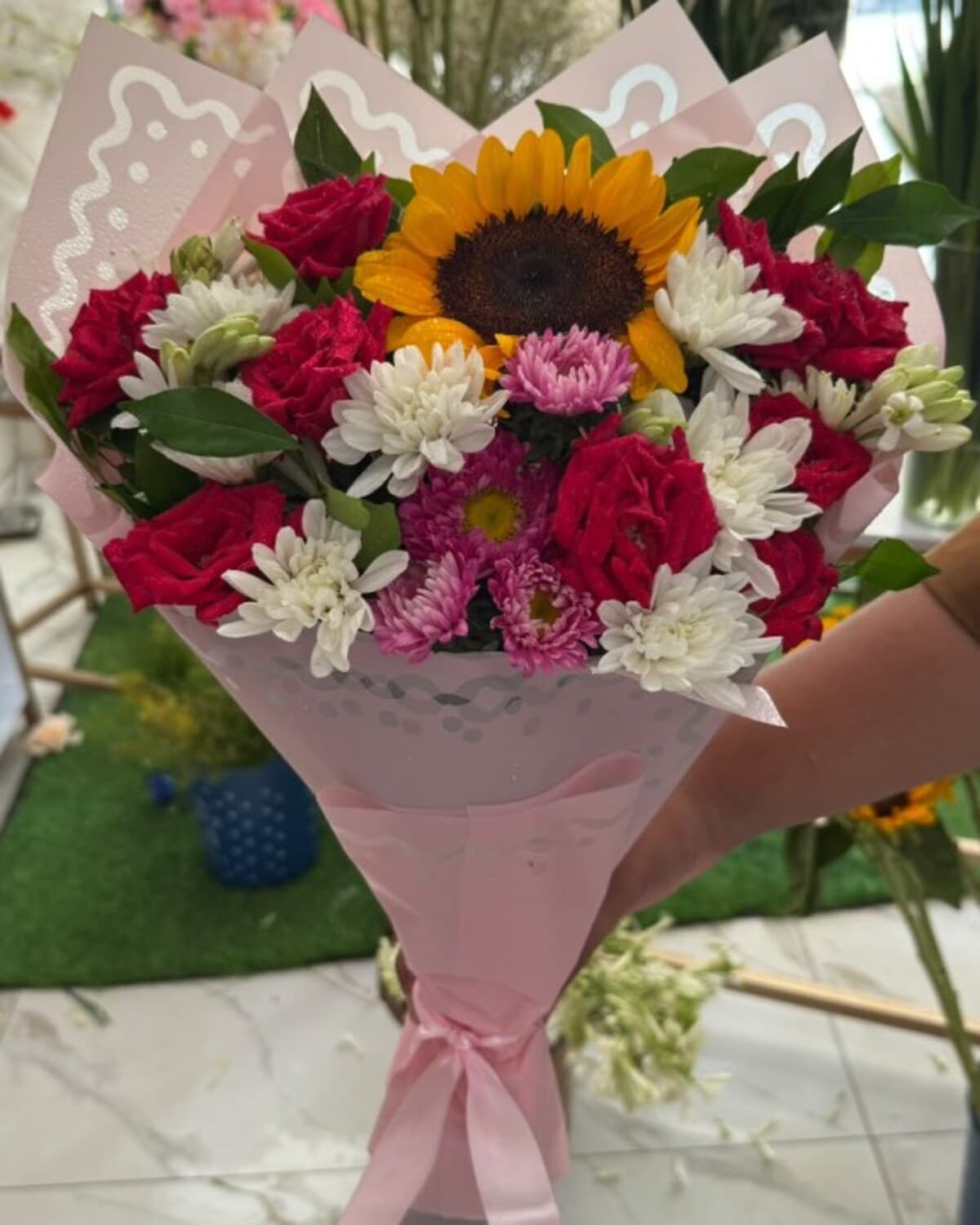 Sunflower Garden Mix Bouquet fresh flower bouquet by Phool Pattiyan Lahore